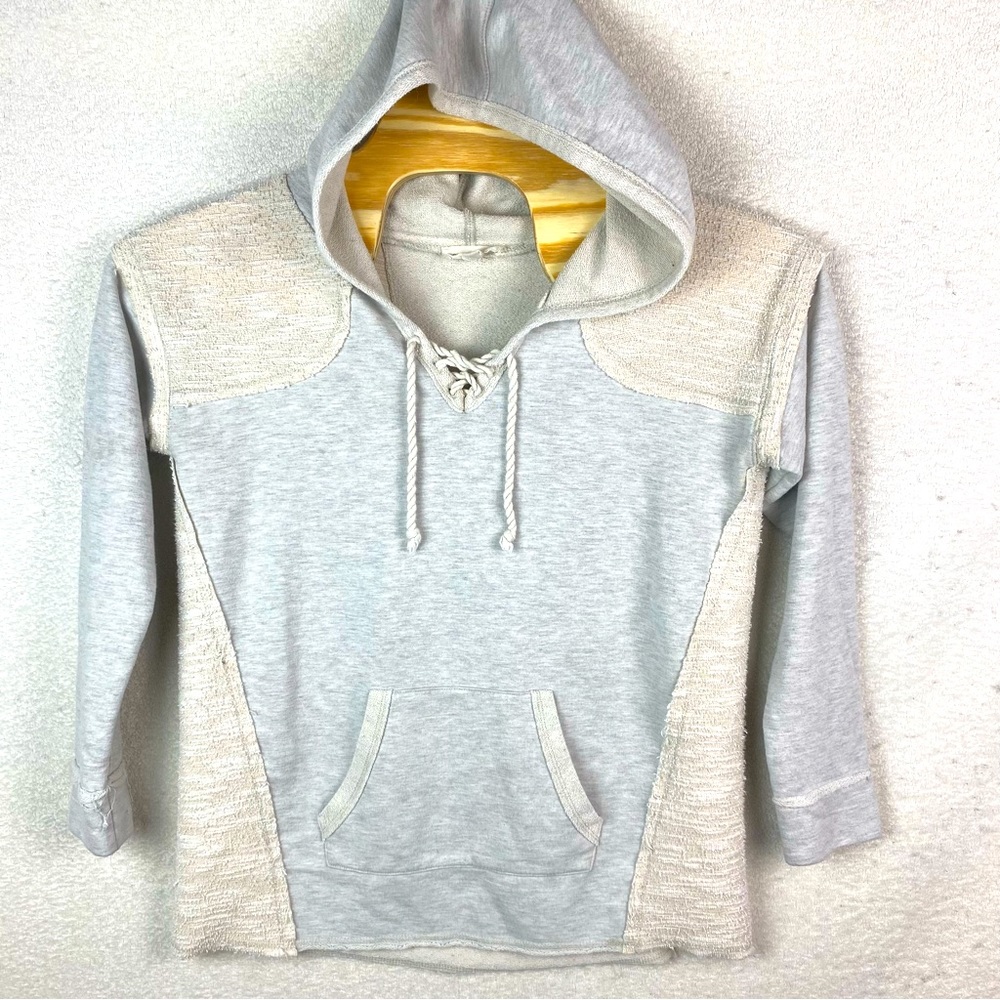 Love Stitch Women’s Distressed Boho Hoodie Sz S/M Hippie Fringe